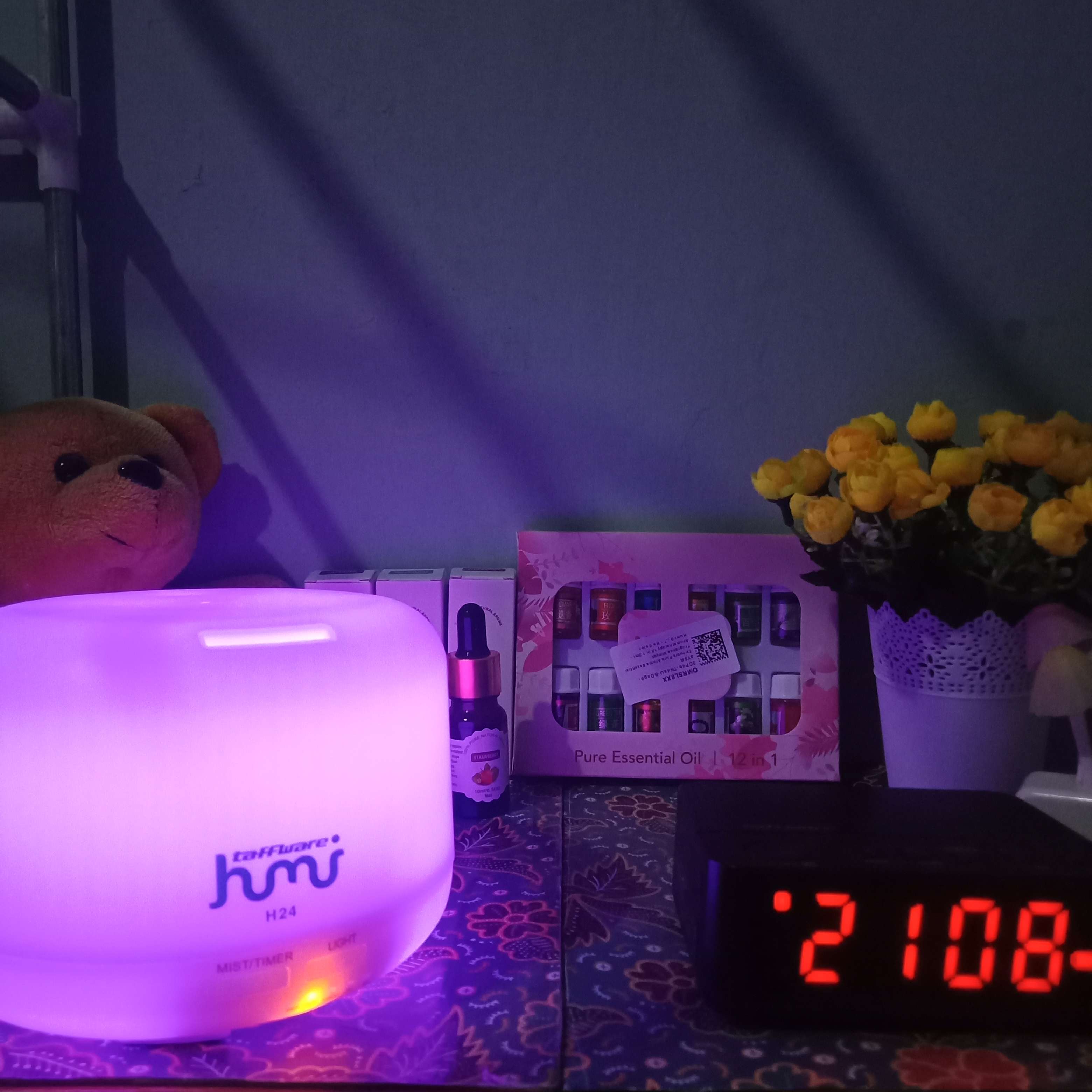 Aromatherapy Essential Oilhumidifier Minyak Esensial Difuser 6pcs 5 Ml/12 Pcs 3ml Mixing