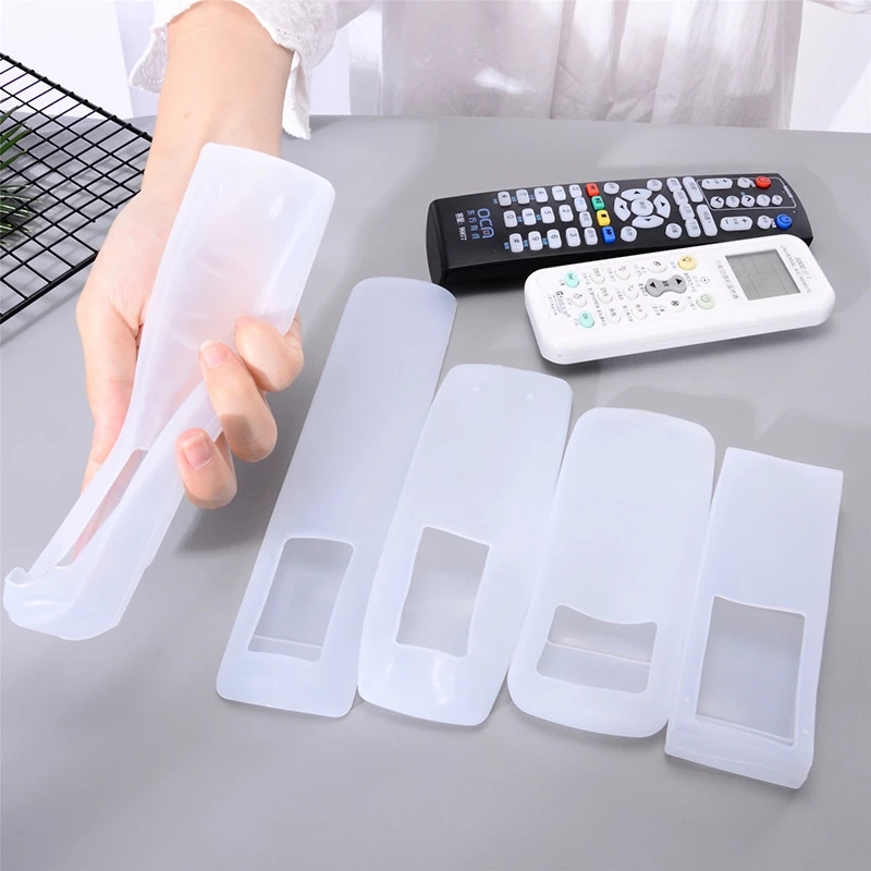 Transparent Silicone Remote Control Storage Bags / Waterproof And Dust Proof For Air Conditioning / TV Remote Control Holder Organizer / Suitable For Various Models