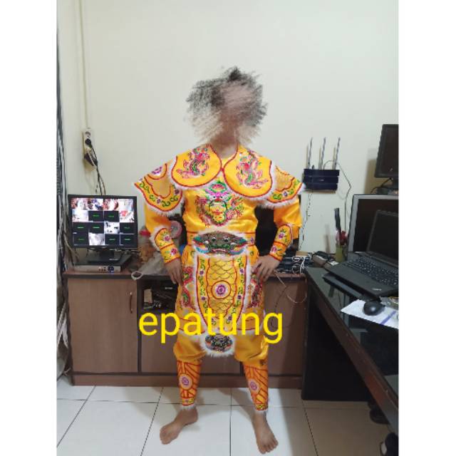 baju tatung warna kuning