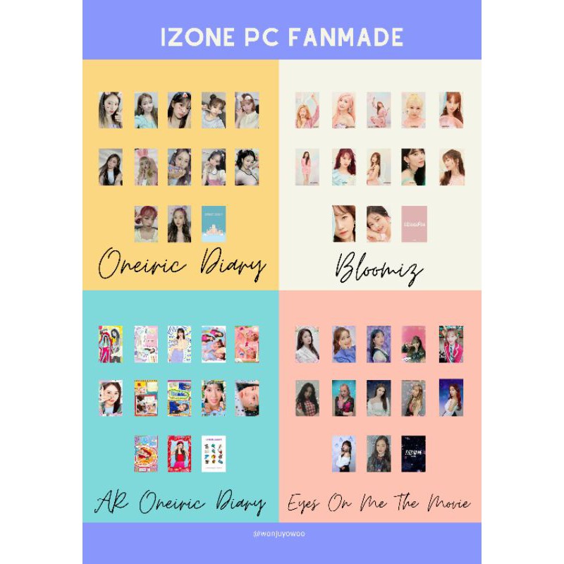 IZONE PHOTOCARD FANMADE