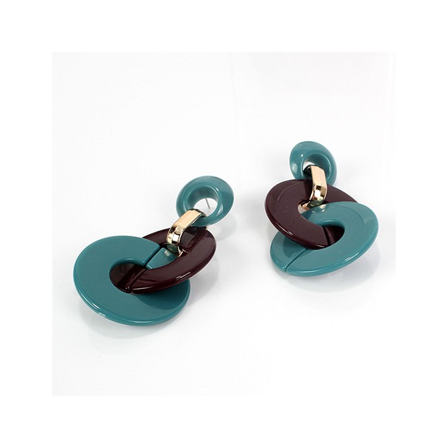 LRC Anting Tusuk Fashion Ring-and-loop Earrings F55010