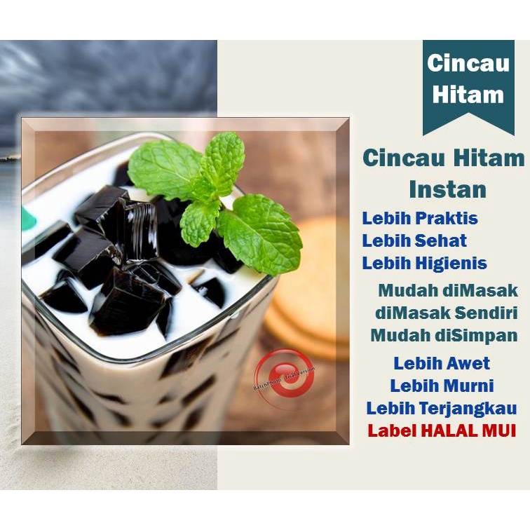 

Cincau Hitam Bubuk 30gr 12pcs Halal Berkah Lancar Jaya