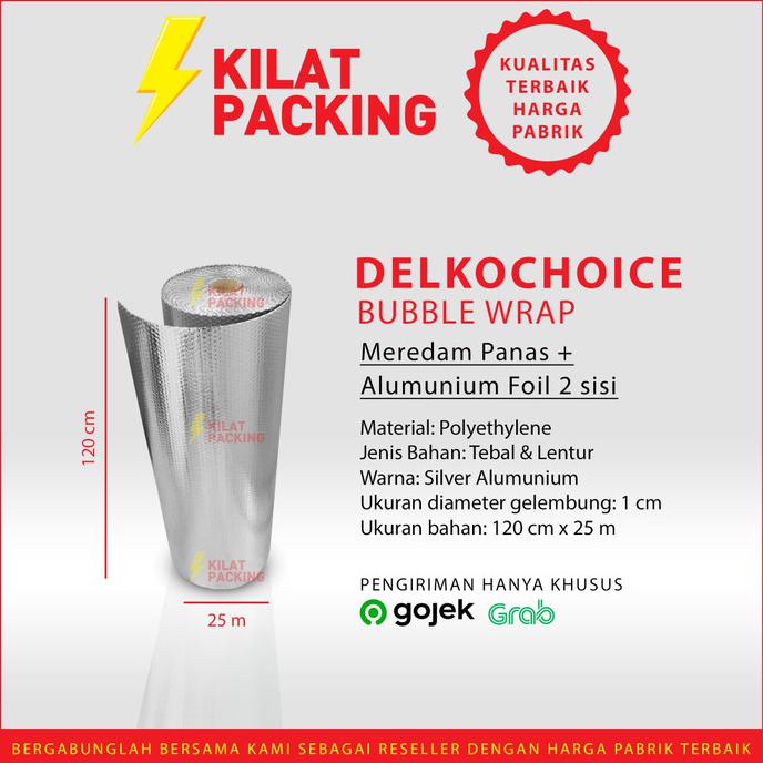 Aluminium Foil Bubble Insulasi Atap Peredam Panas Atap Roll