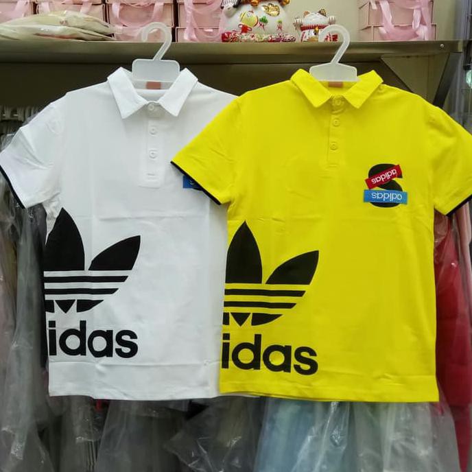 Toko Pakaian Anak Terupdate pakaian anak tanggung laki import kemeja kaos adidas putih kuning boy