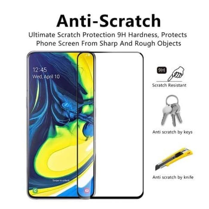 Tempered Glass SAMSUNG A80 /A70/A20S/A21S Screen Guard Protector