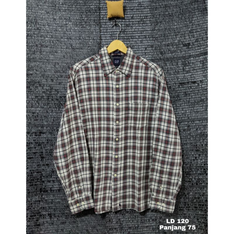 Kemeja flanel Gap preloved original