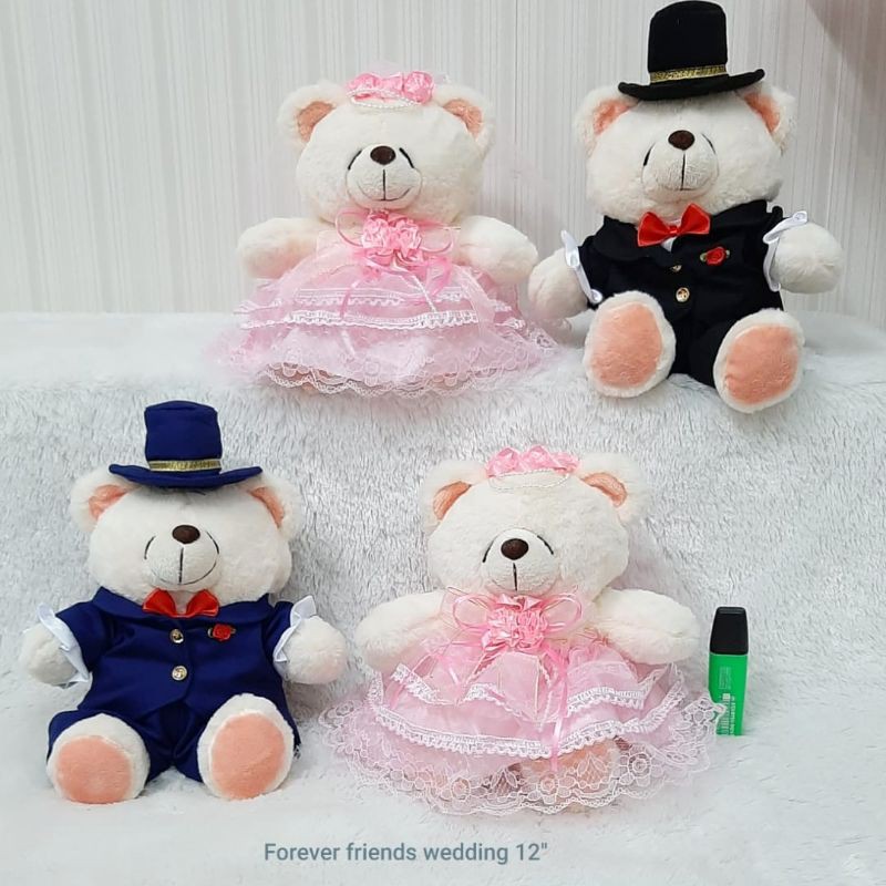 Boneka Beruang Boneka Bear Forever Friends Pengantin