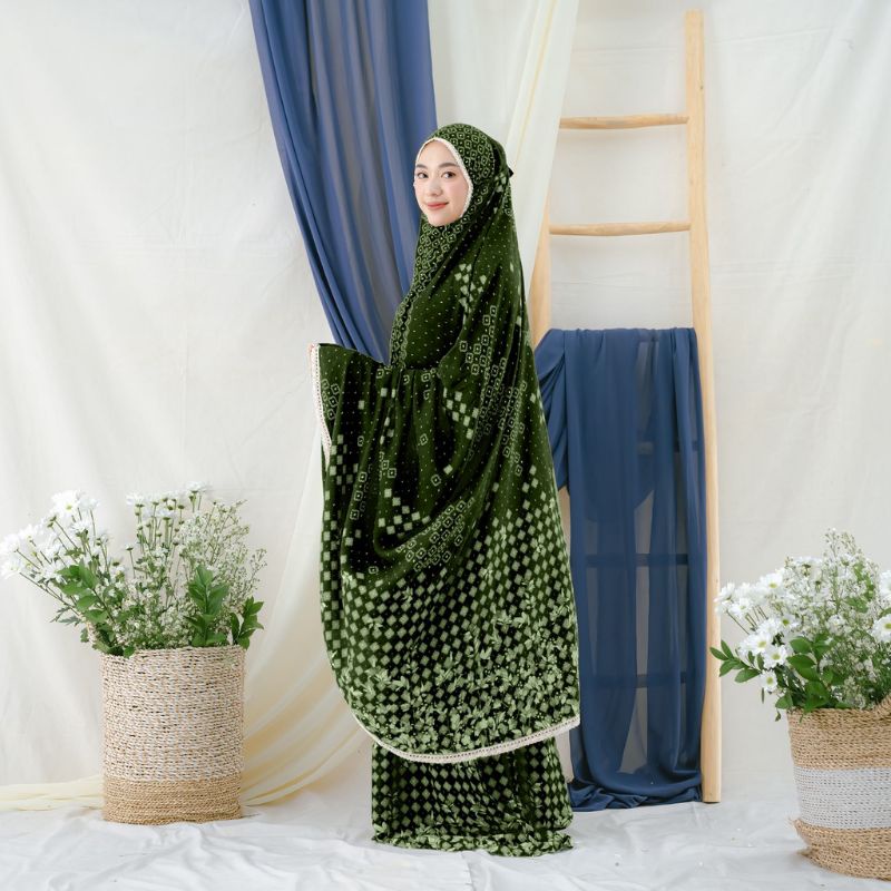 MUKENA ZIANISA BORDER KHANSA SERIES ALLSIZE