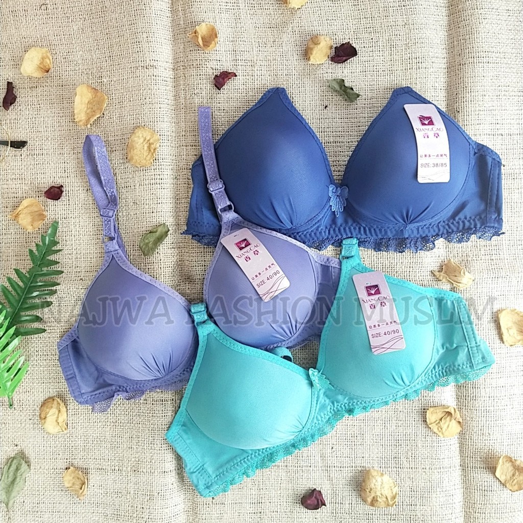 SF - BH XIANG CAO BH Busa Tanpa Kawat Kancing BRA Dewasa Dan Yayan GOOD QUALITY Size Besar-1