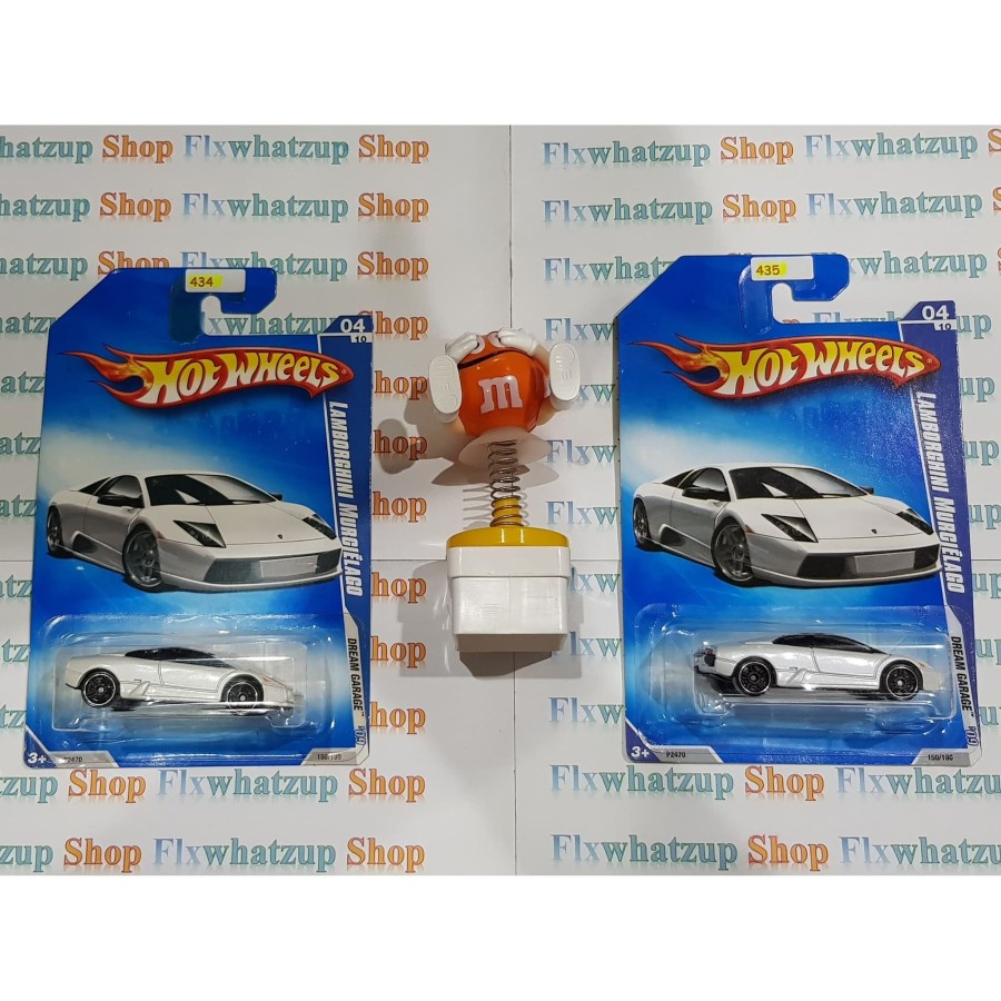 Hot Wheels Lamborghini Murcielago (DREAM GARAGE) - WHITE AKTA