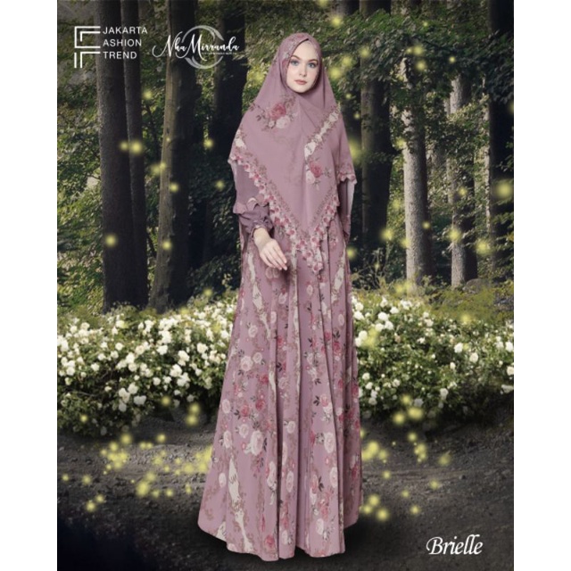 Brielle Series ORI by Nha Mirranda / Gamis Set Syar'i / Gamis Pesta Mewah / Dress Muslimah / Baju Syar'i Terbaru / Fashion Muslimah Branded-C
