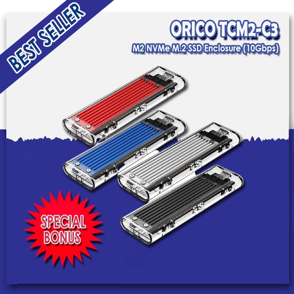 ORICO M2 NVMe M.2 SSD Enclosure (10Gbps) - PM2-C3