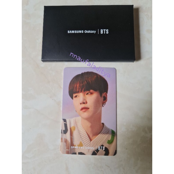 [LIMITED EDITION] OFFICIAL SAMSUNG BTS PHOTOCARD SUGA