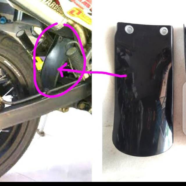 SPAKBOR TUTUP MONOSHOCK KLX 150 ORIGINAL/TUTUP PELINDUNG LUMPUR KLX/TUTUP SHOCK BELAKANG KLX