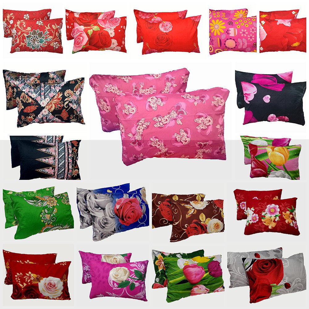 Sarung Bantal-Bantal / Bantal-Guling BONITA/Hawaii 70x58cm