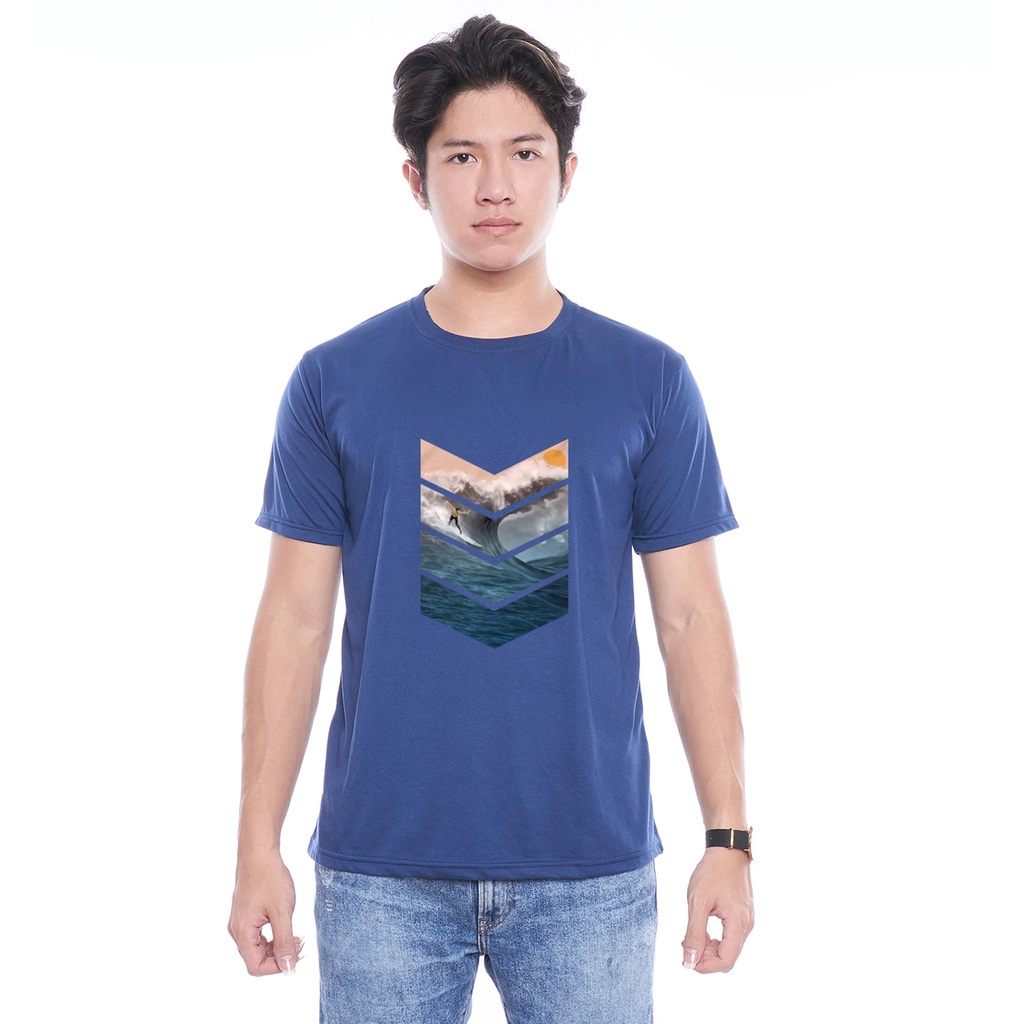 Kaos Oblong Pendek Gambar Surfing