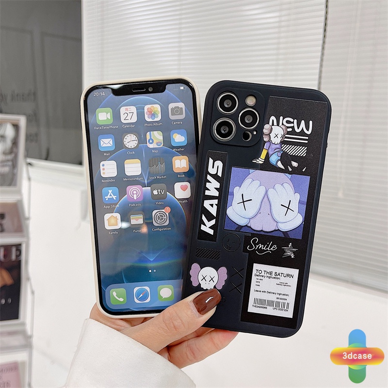 Soft Case Tpu Motif Kaws Untuk Infinix Hot 10s 10 Play Hot 10 10t 10i S4 9 Pro 11 Plus Hot 9 11 Play 11 11S NFC Infinix Smart 4 5 Pro 3 Plus Infinix Note 8 10 Tencno Spark 5 PRO A54 A15 A9 A5 Couple Straight Cube Soft Phone Case