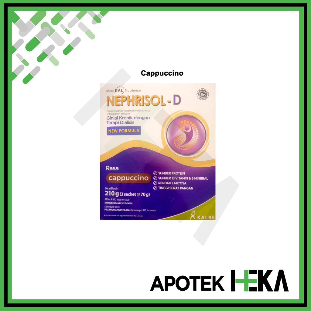 Nephrisol-D Vanila 210 gram - Susu Pasien Ginjal Dialisis (SEMARANG)