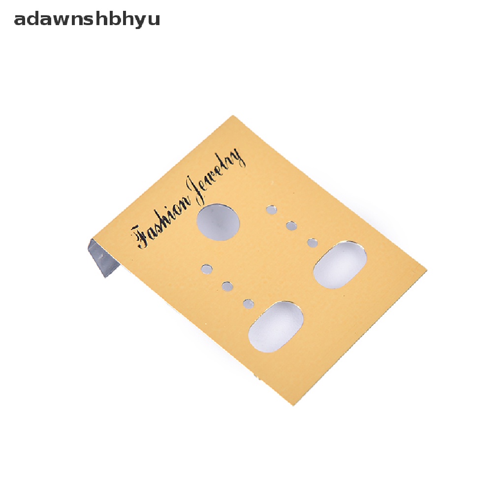 [adawnshbhyu] 100x Gold Profesional Type Plastic Earring Ear Studs Holder Display Gantung Kartu,