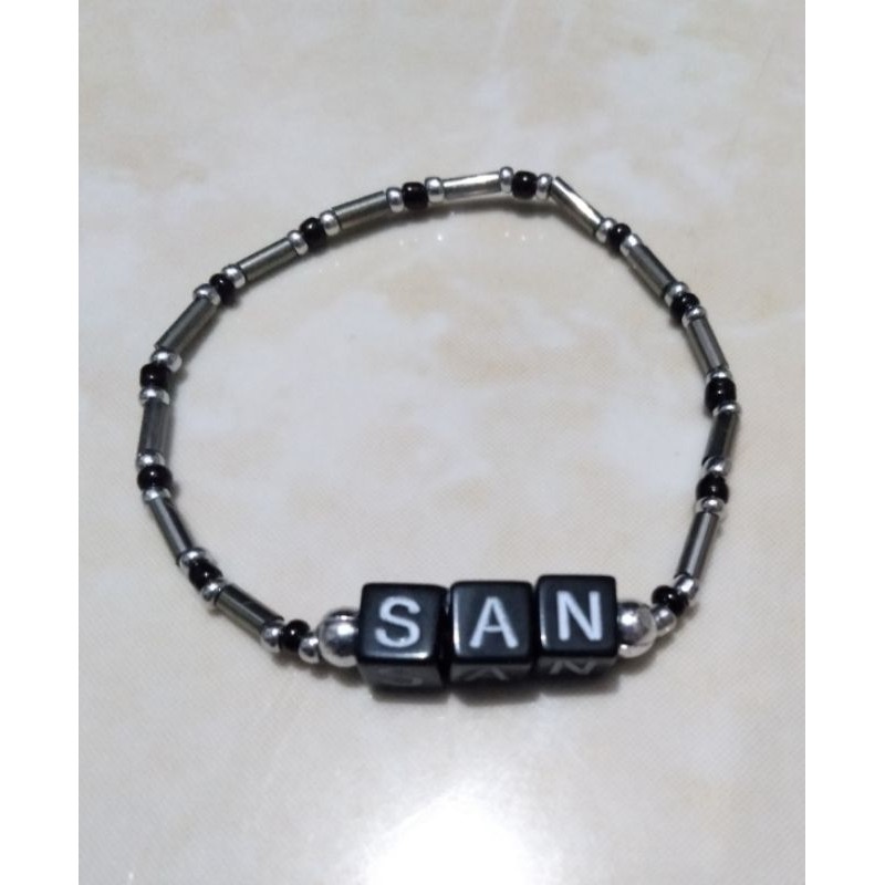 san ateez bracelet/gelang set