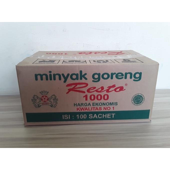 

Resto Minyak Goreng Sachet [ 60 ml /100 pcs /1 karton ]