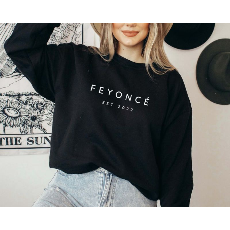 (S - 6XL) Sweater FEYONCE Engagement [CUSTOM TAHUN] Sweatshirt Bride Bridal Shower Gift COUPLE Gift For Bridal Women BIGSIZE OVERSIZE Jumbo