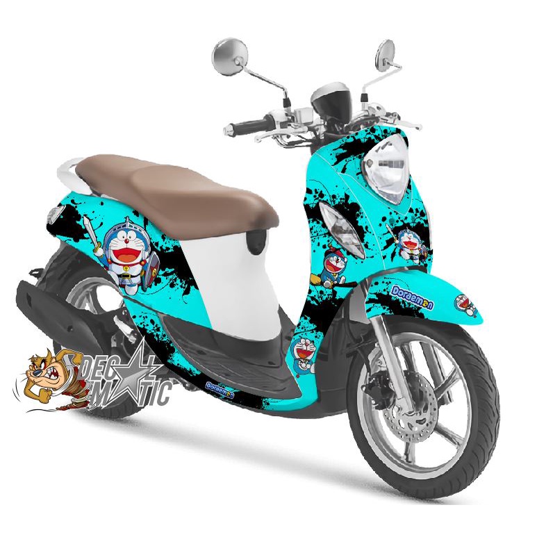 Stiker Dekal Sticker Full Body Decal Motor Yamaha Fino 125  Grande FI- Doraemon