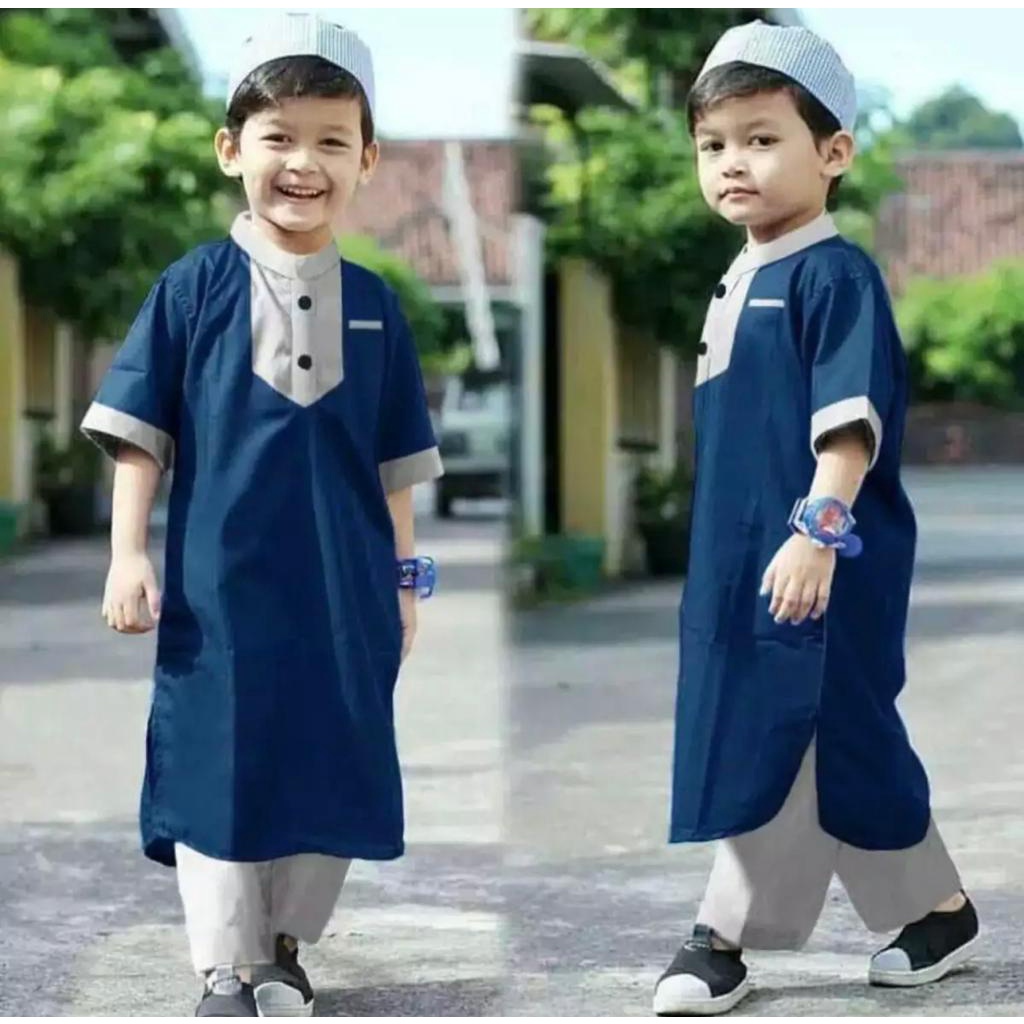 Stelan Anak Laki Laki  SETELAN BAJU ANAK LAKI LAKI MUSLIM BAJU ANAK MUSLIM SETELAN KOKO FAHRI SETELAN BAJU ANAK MUSLIM TERBARU SETELAN BAJU KOKO MUSLIM ANAK MASA KINI TERMURAH T7C2 simple fashion anak modern PROMO BIG SALE good quality terlaris High