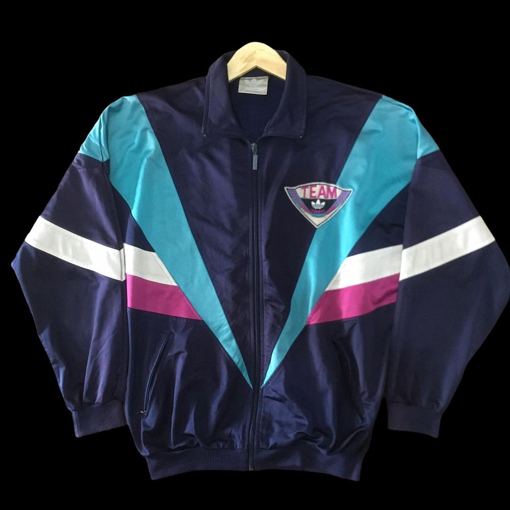 Varsity Jaket Adidas Colorblok vintage