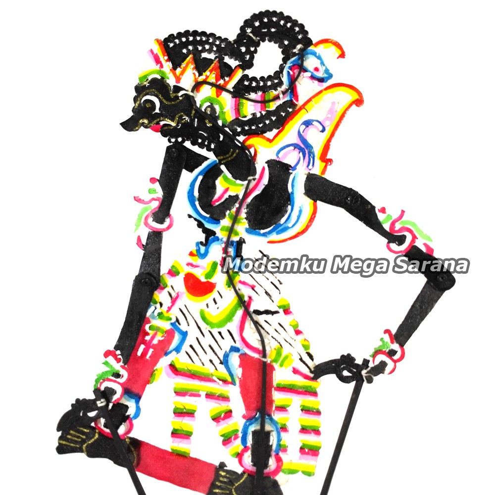 Wayang Kulit Kidangan Prabu Kresna 30cm - Biasa Gagang Bambu