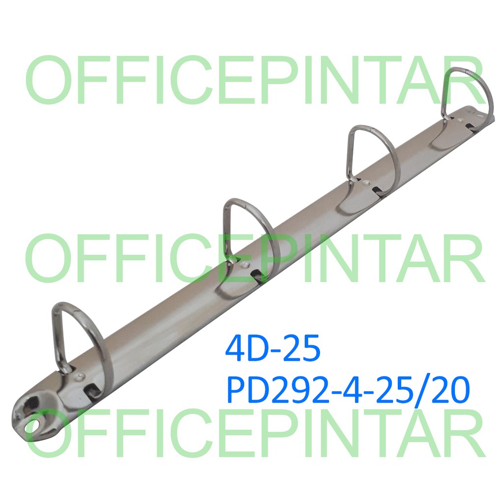 Ring Mekanik Binder 4 Lubang D A4 tinggi 2,5cm 4D-25 PD292-4-25/20