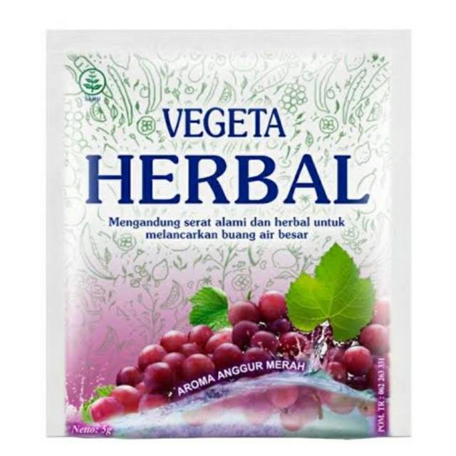 Vegeta Herbal (Melancarkan BAB) 1pcs 5gr@