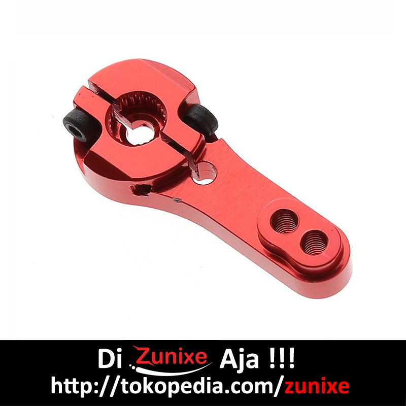 Metal Servo ARm 25T Remote Control Rc Metal Servo Arm Lengan 25T Steering - Merah