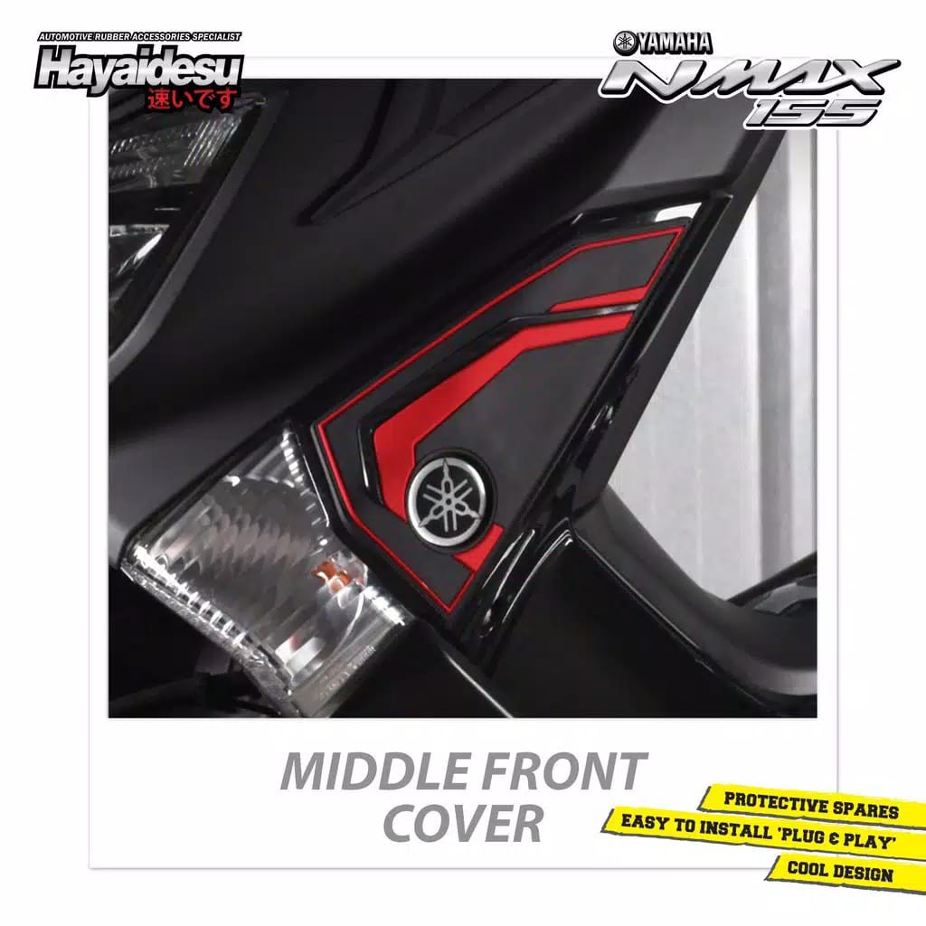 Yamaha Nmax old Middle Front Side Protector Cover Aksesoris Decal Variasi Carbon Hayaidesu