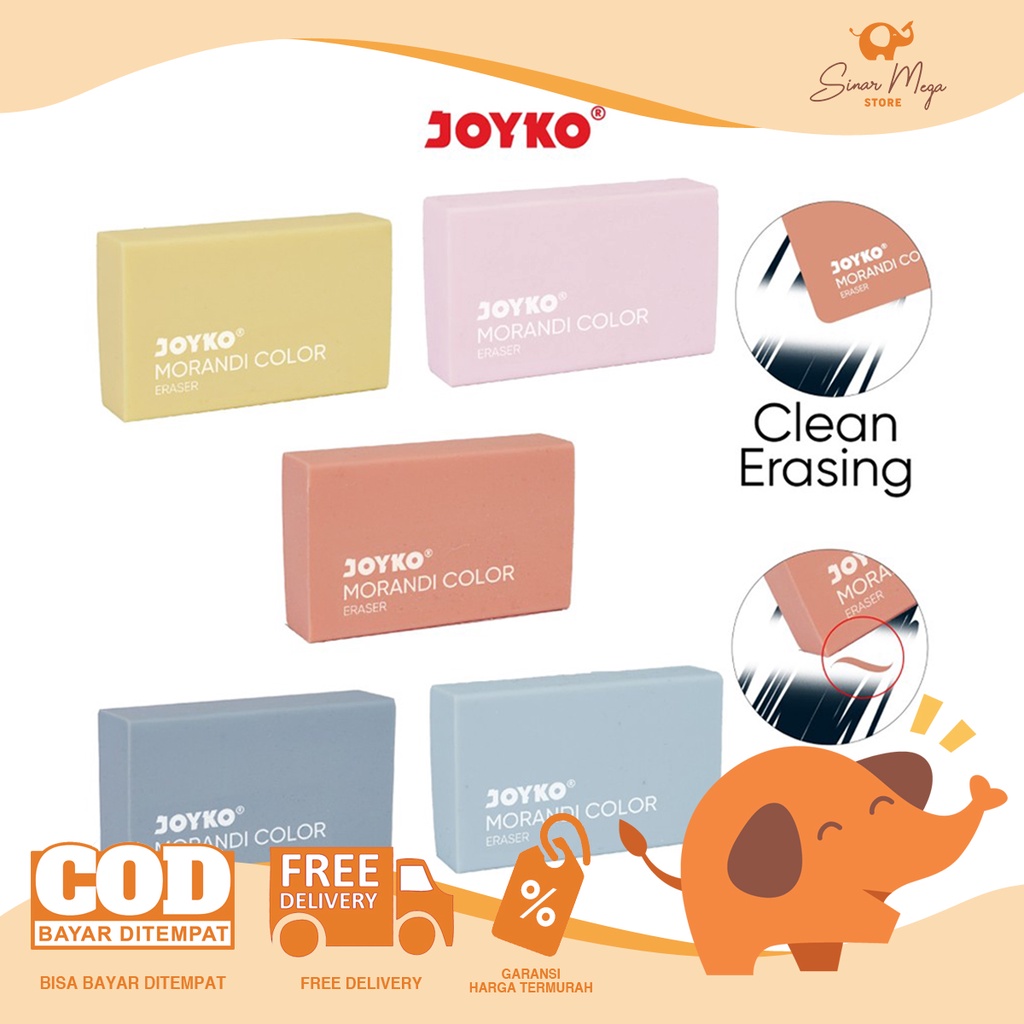 

Joyko Penghapus Eraser ER-120 Morandi Color / Penghapus Warna Warni Lucu Murah Berkualitas