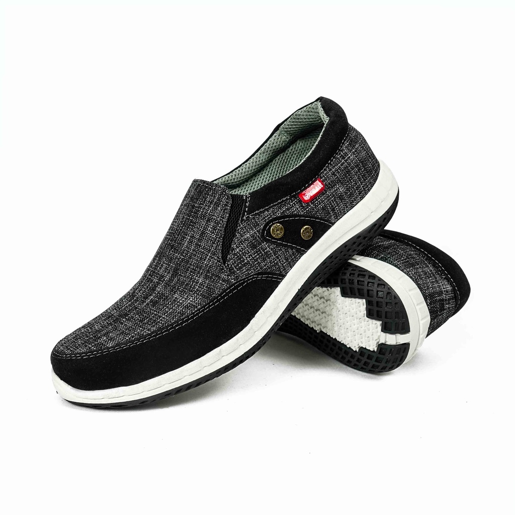 Sepatu Slip On Pria / Sepatu Casual Santai / Sepatu Selop Pria Casual ST HT