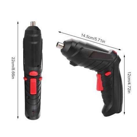 BOR LISTRIK CORDLESS baterai mini mesin obeng electric screwdriver