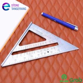 

Penggaris Siku Mistar Triangle Ruler Aluminium - VK18 - Gray