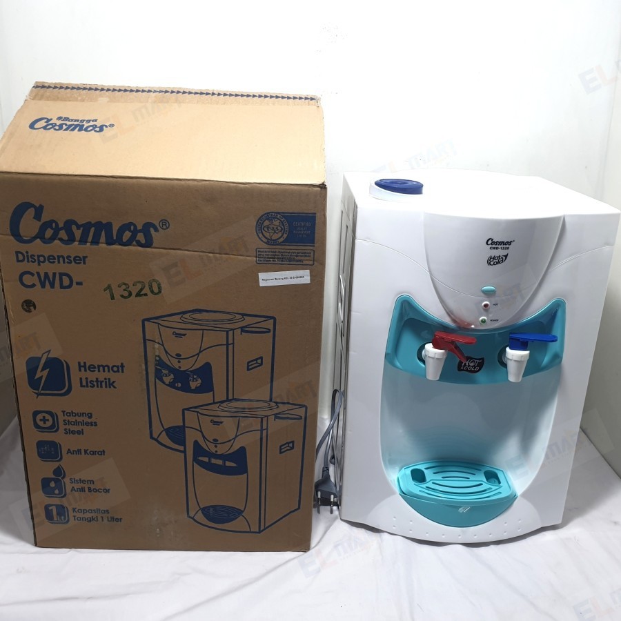 Cosmos Dispenser CWD 1320 Child Lock Dispenser Galon Atas Panas Dingin