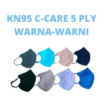 masker kn95 c-care warna 5ply isi 20 pcs