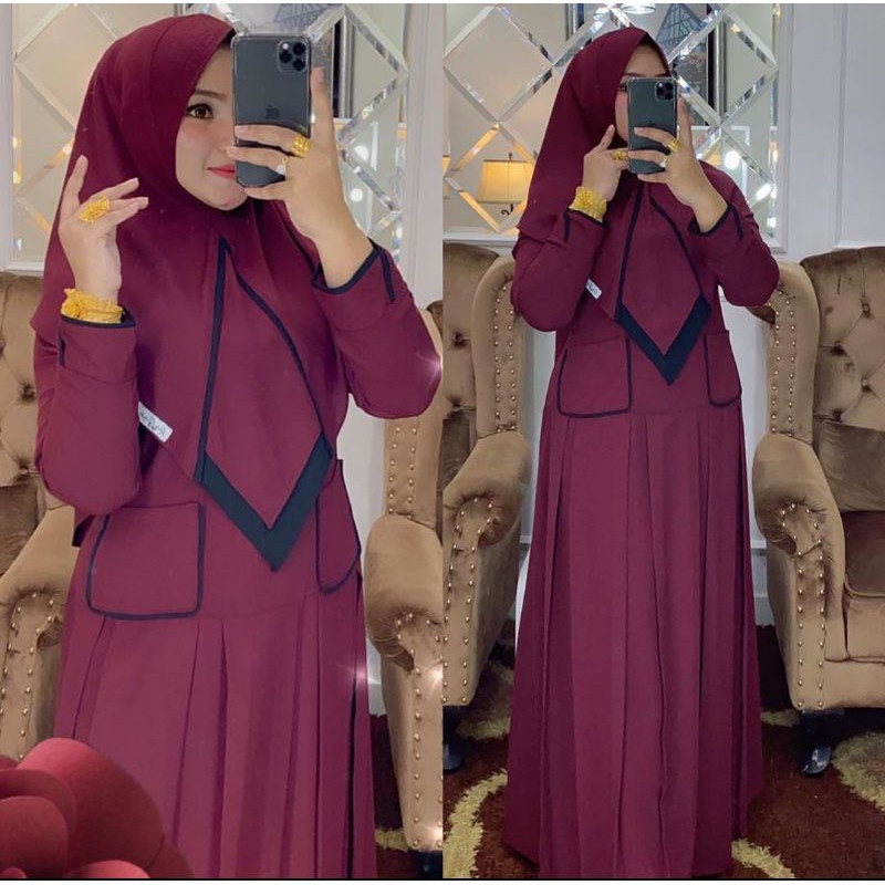 set syar'i Fatimah Az-Zahra original by HK