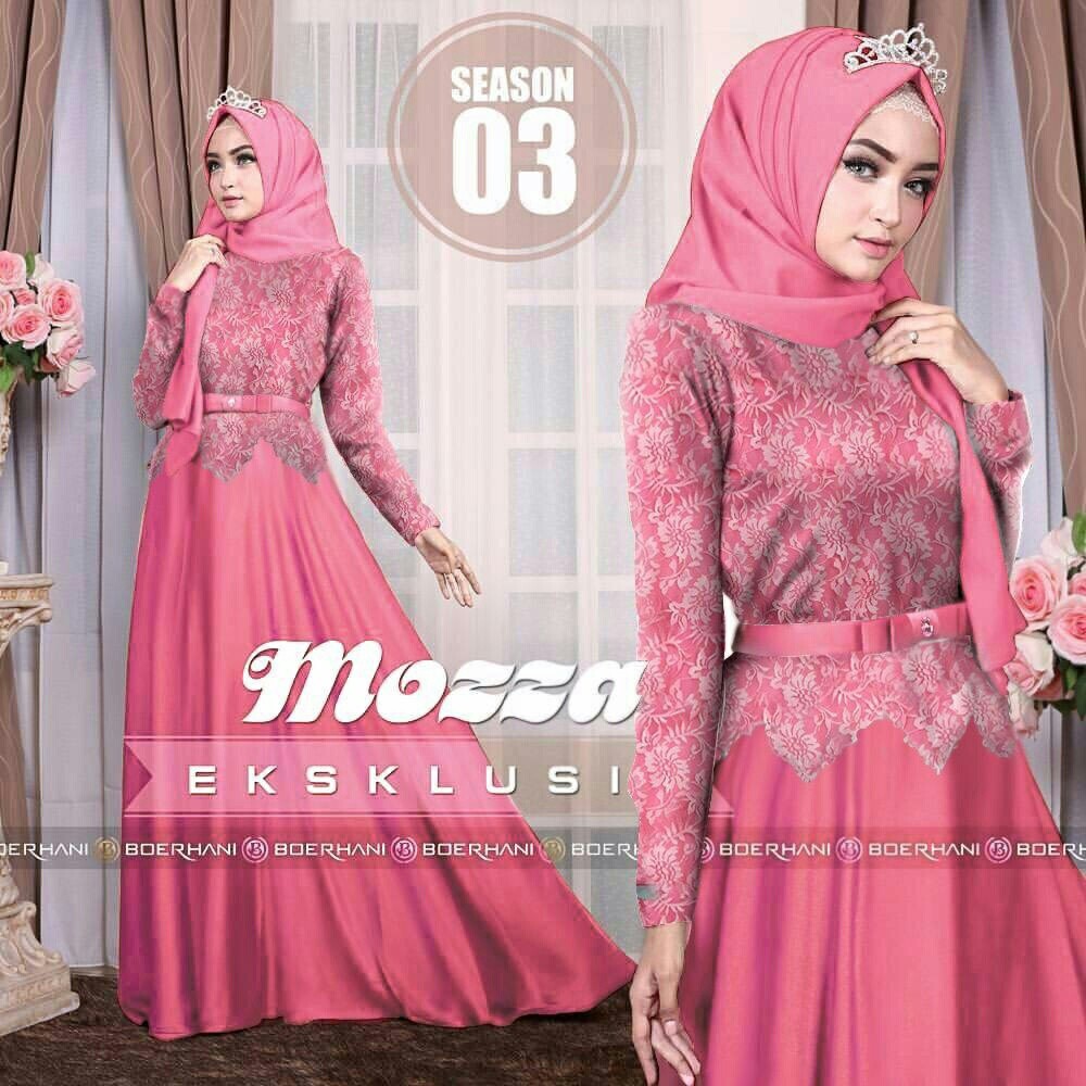 [MAXI MOZA SL]Wanita Brukat Mocca varian warna