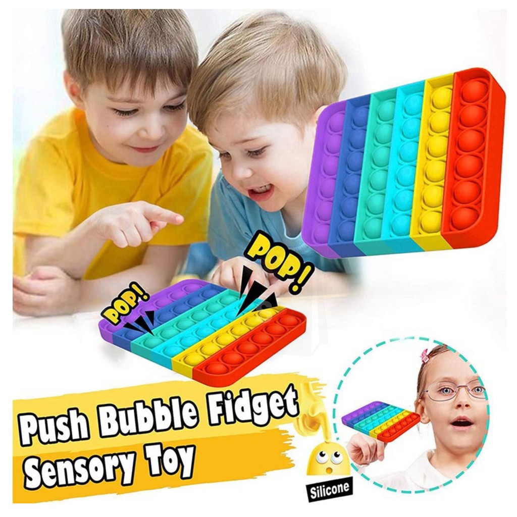 [SB] PI-01 Fidget Push Pop It Mainan Penghilang Stress Relief Kids / Adult Fidget Toy