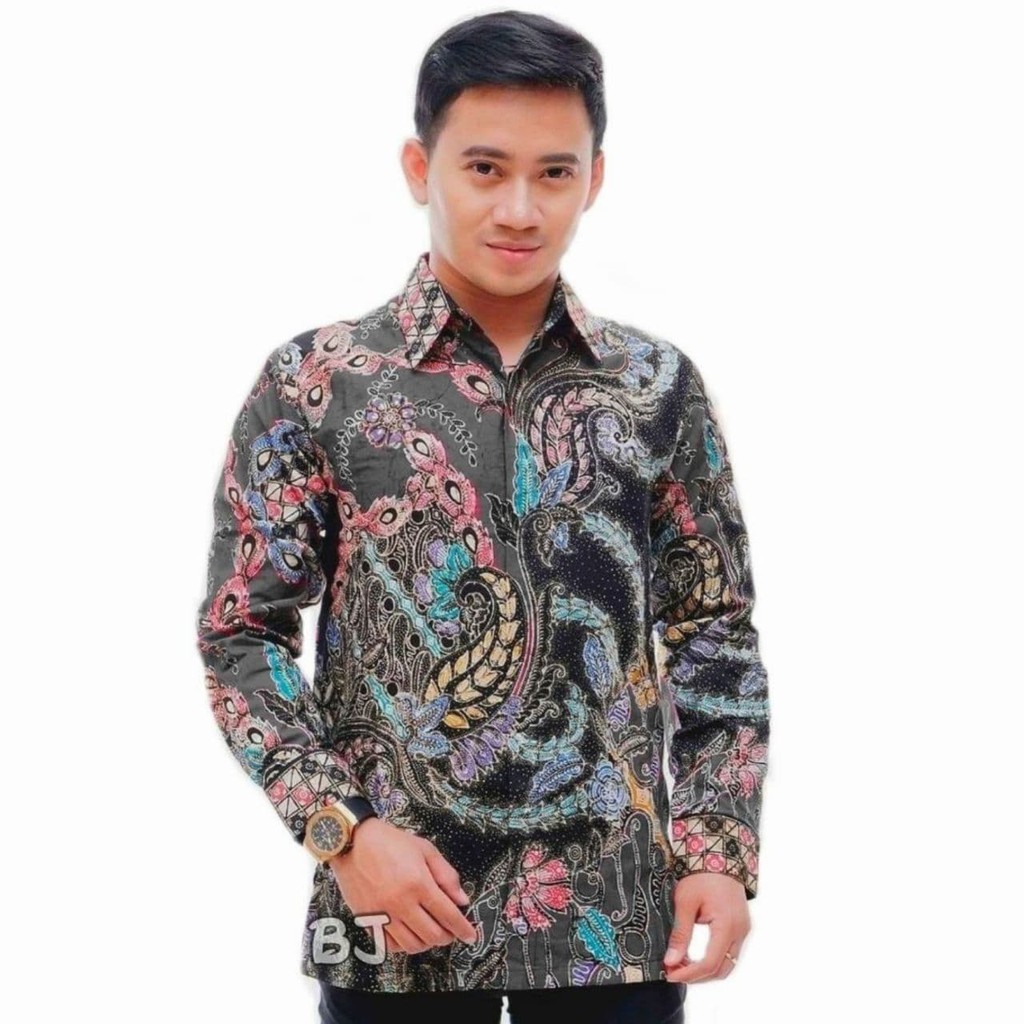 Kemeja Batik Tulis Pria Motif Sekar Jagad