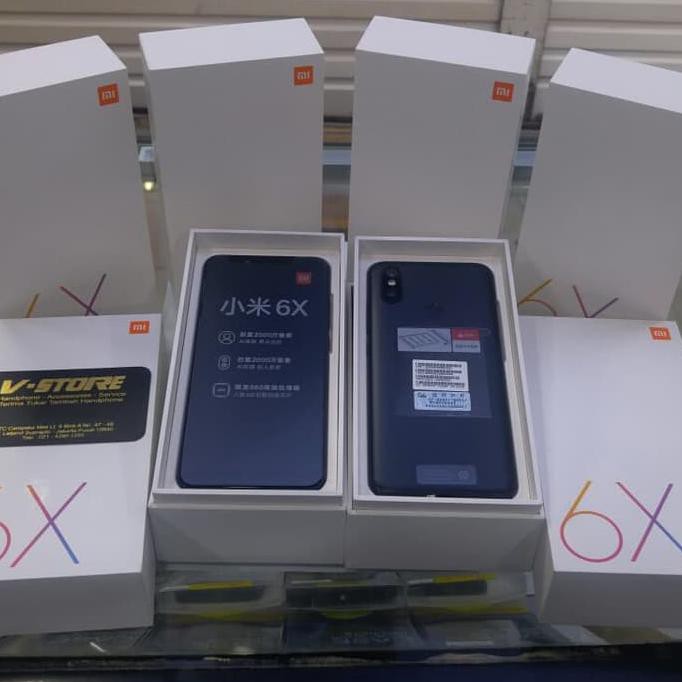 GRATIS ONGKIR XIAOMI MI 6X RAM 6GB INTERNAL 64GB BLACK EDITION BNIB - EMAS TERLARIS