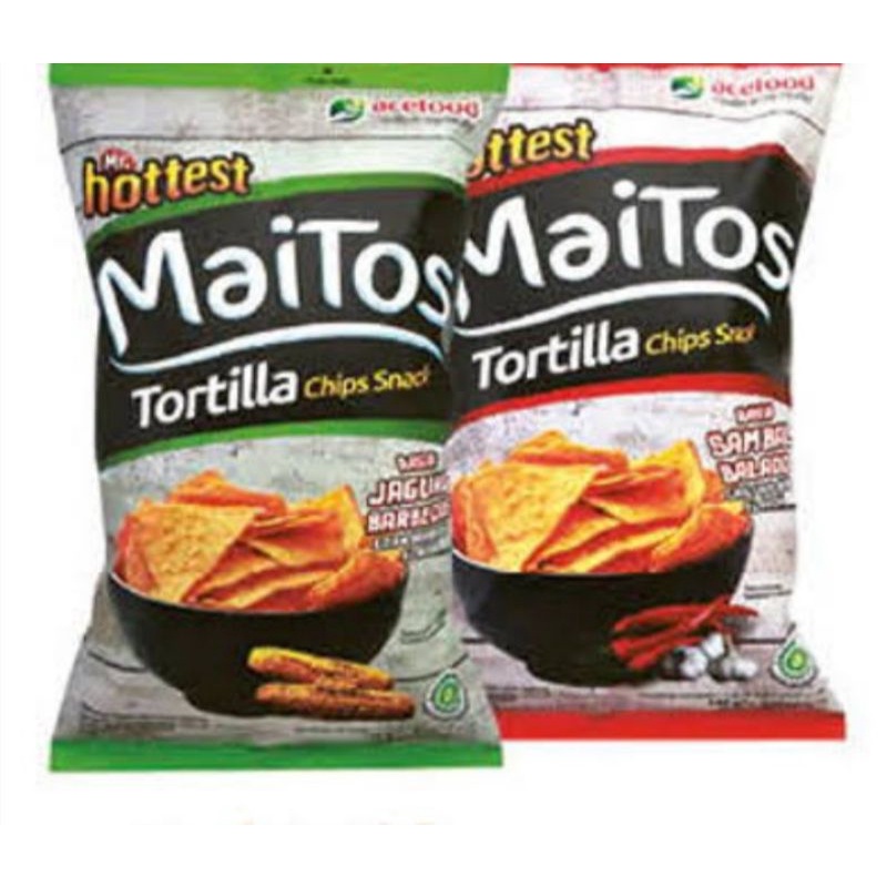 

Mr hottest maitos tortilla jagung BBQ / sambal balado 140 gram