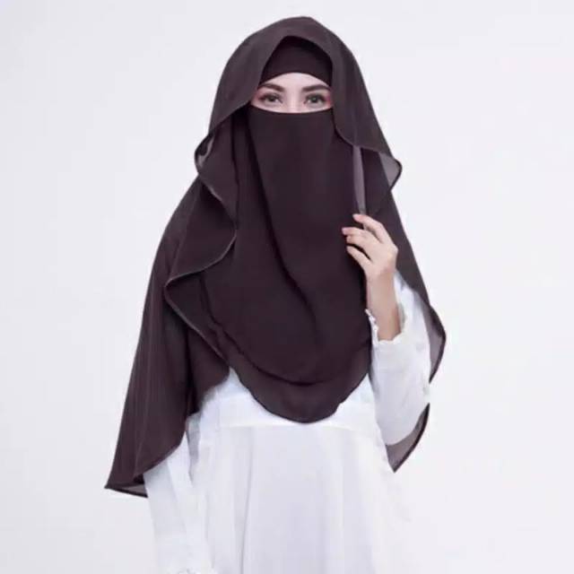 Hijab/Cadar Niqab Lis satin