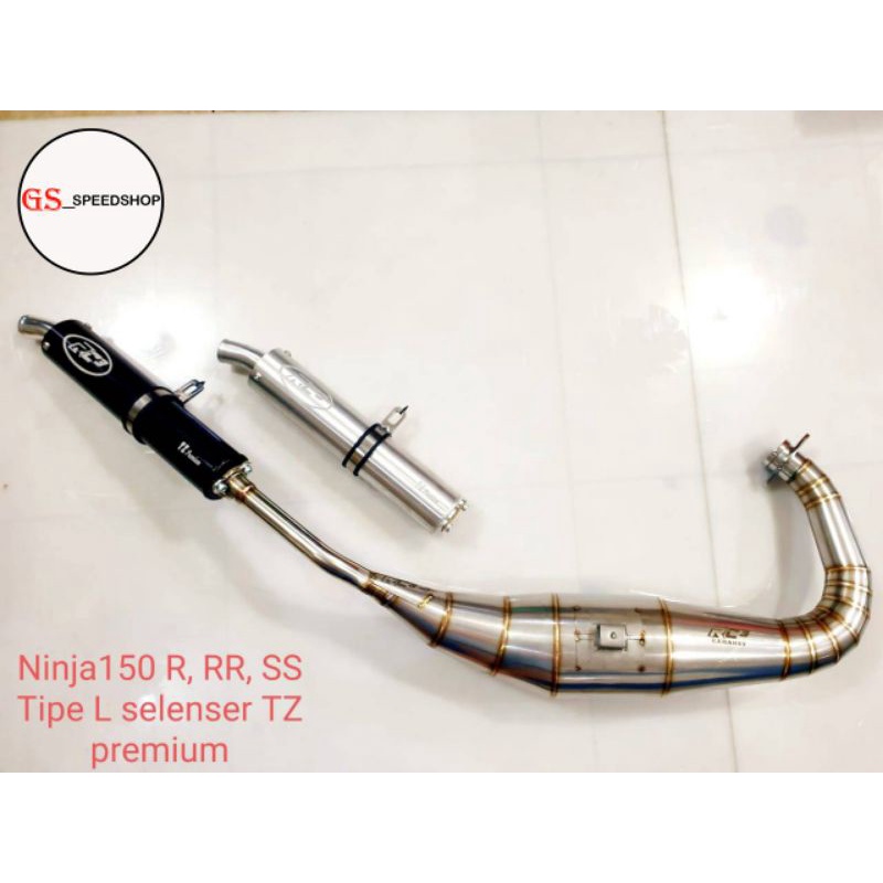 Knalpot RC3 Ninja 150 RR R SS 150RR 150R 150SS Old dan New Tipe Leher L Perut 39 Stinger 26 Non Cobr