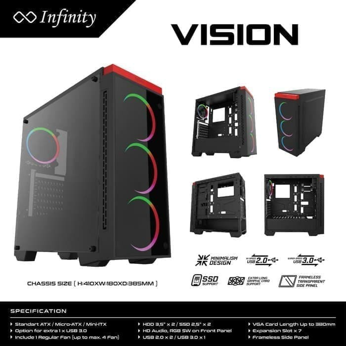 CASING INFINITY VISION (incl 1 Fan)