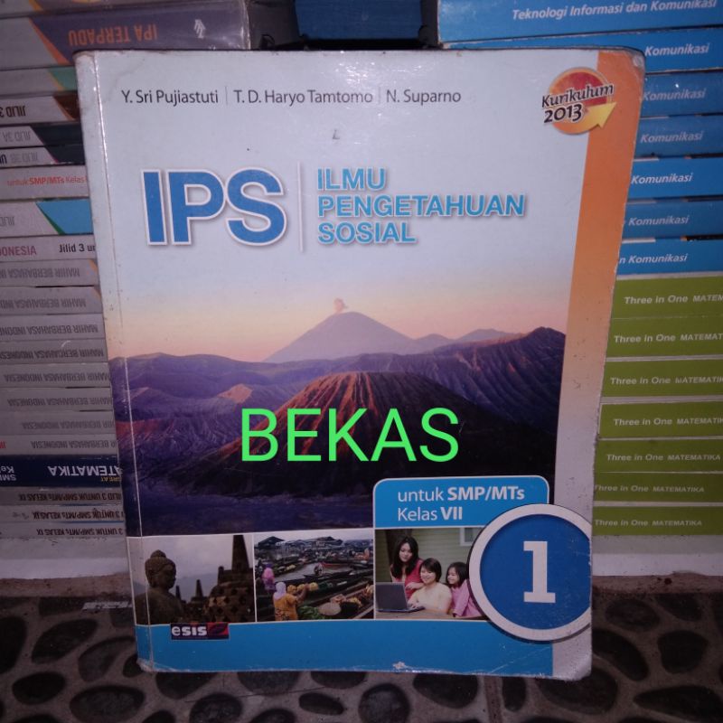 IPS Ilmu Pengetahuan Sosial kelas 7 VII 1 SMP Esis Erlangga Kurikulum 2013 oleh Sri Pujiastuti Supar